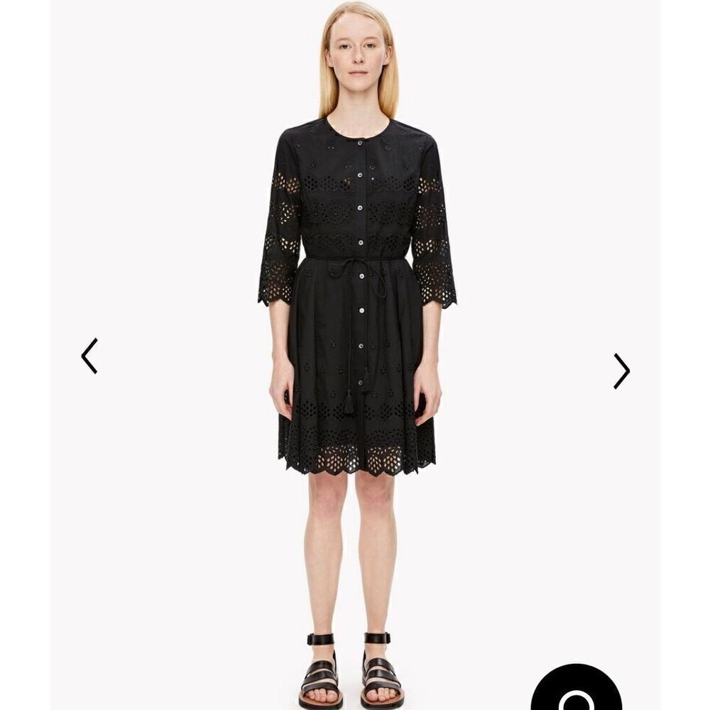 Theory structures eyelet shirt dress size 0